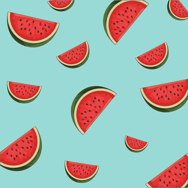 Watermelon pattern background