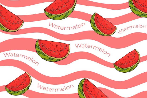 Watermelon pattern background