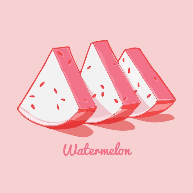 Vector watermelon pink