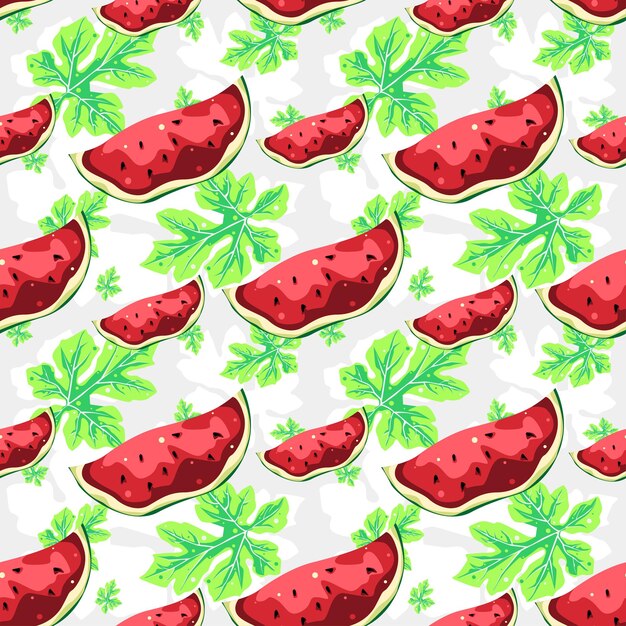 Vector watermelon seamless pattern vector design