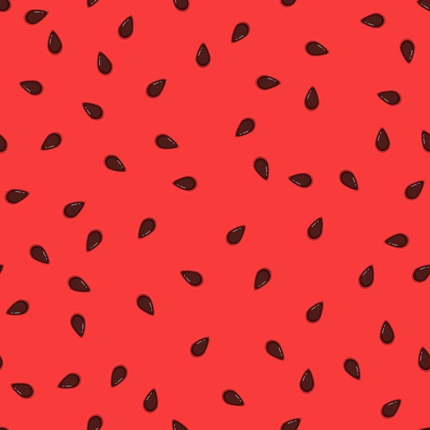 Watermelon seeds background. pattern juicy and sweet flesh watermelon with black grains