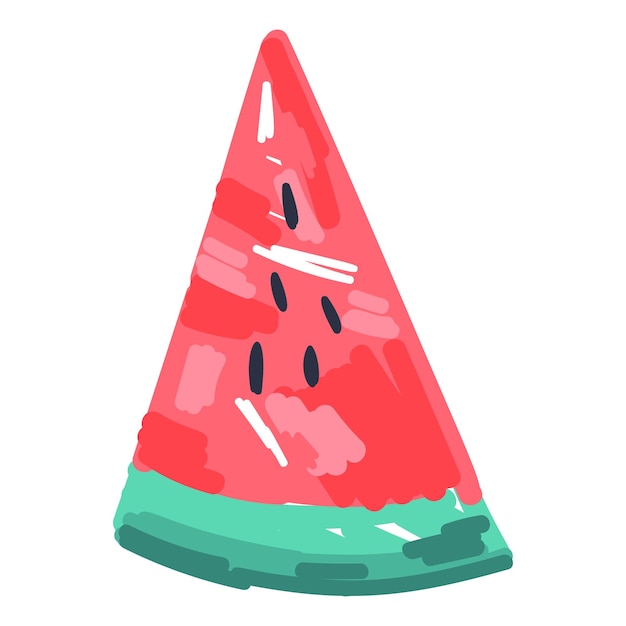 Vector watermelon slice icon