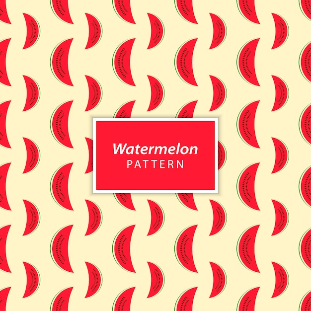 Watermelon slice seamless pattern