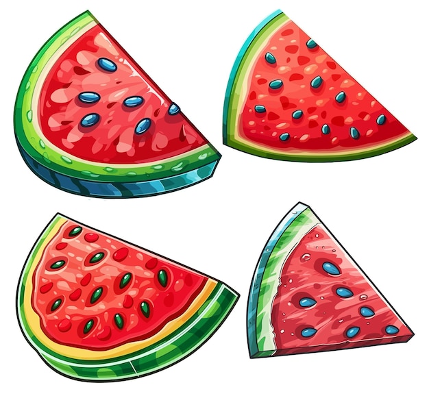 Watermelon slice vector design Watermelon slice illustration