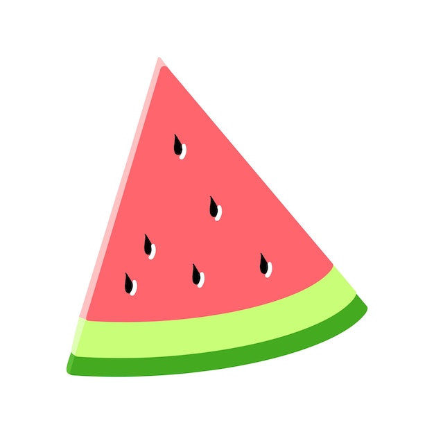 Watermelon slice vector icon