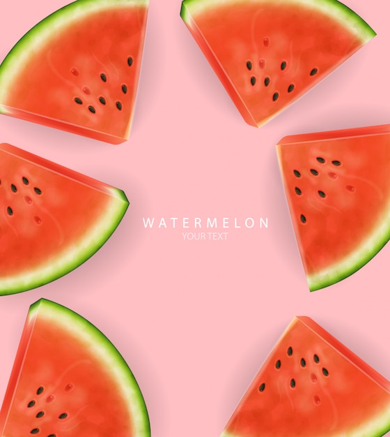 Watermelon slices 