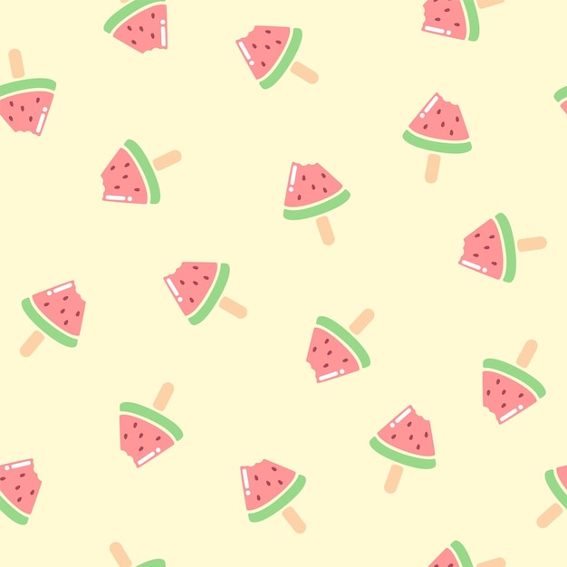 Watermelon on stick random pattern