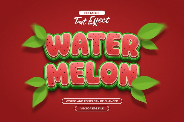 Watermelon tekst effect