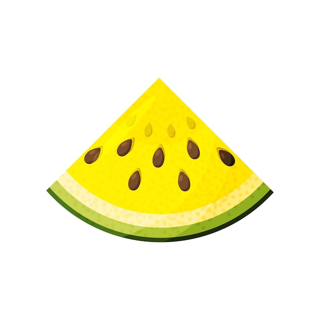 Watermelon vector icon Summer healthy food illustration on white background