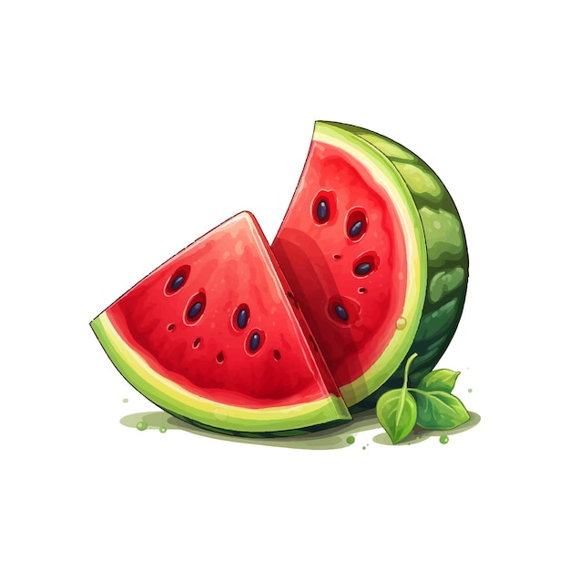 watermelon vector isolated on white background