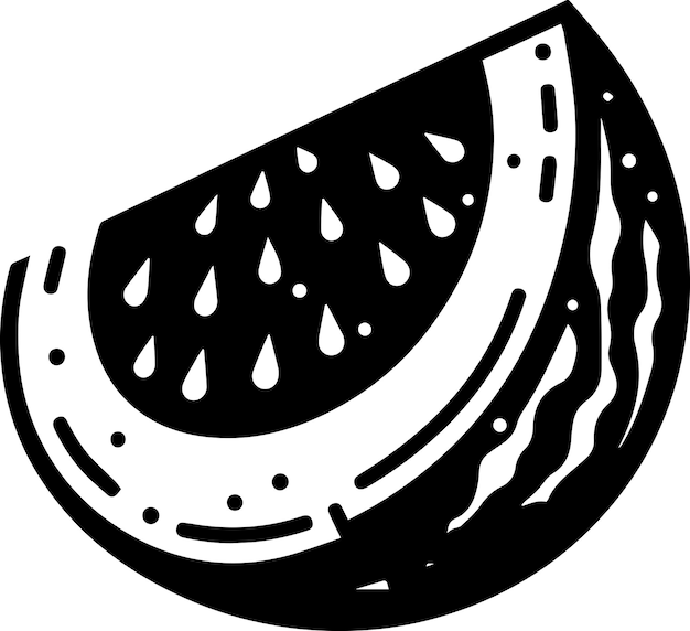 watermelon vector silhouette illustration 6