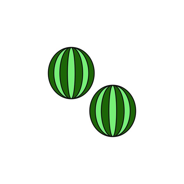 Watermelon vector type icon