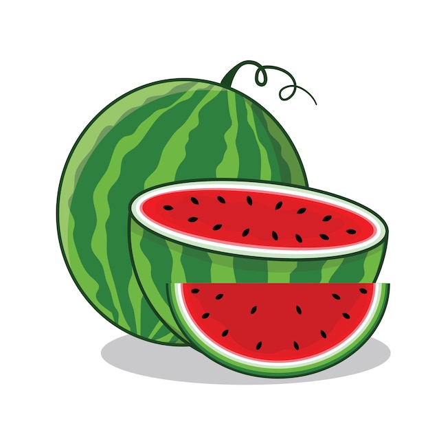 Watermelon Watermelon slice Watermelon ripe cartoon icon vector design illlustration wallpaper