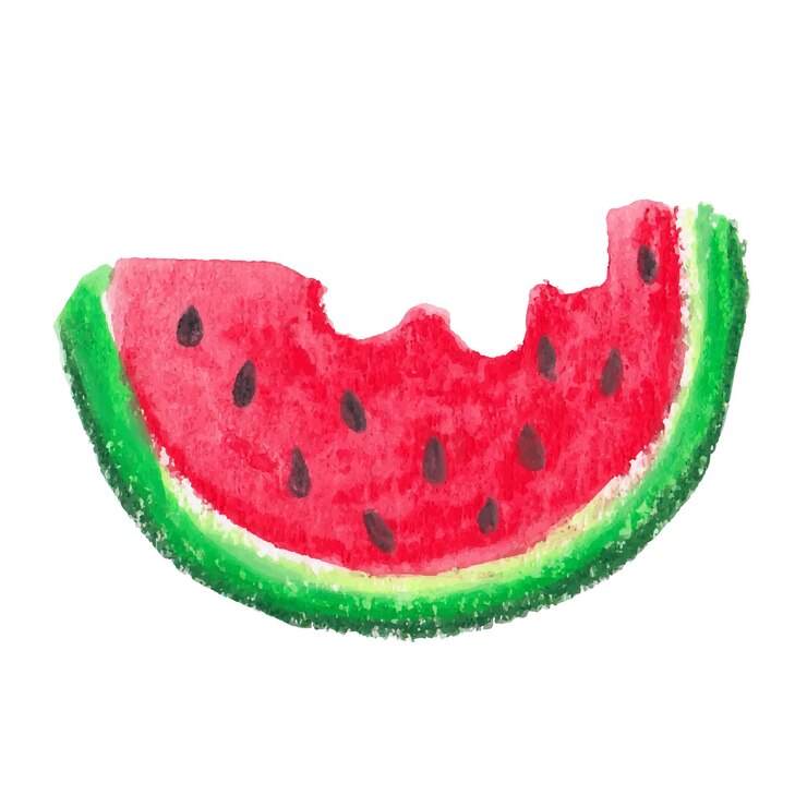 Watermelon waterverf png