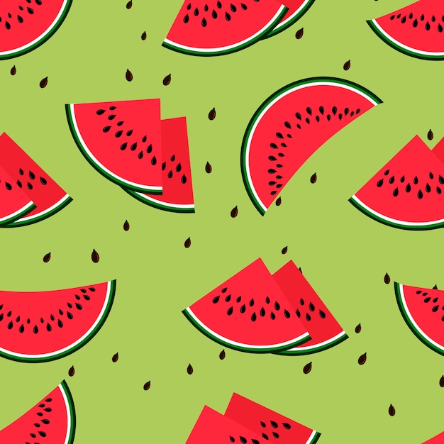 Watermelons seamless pattern