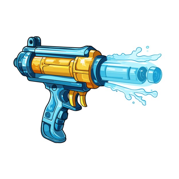 Vector waterpistool vector op witte achtergrond