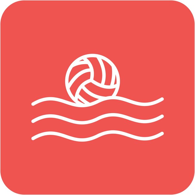 Waterpolo vector illustration style