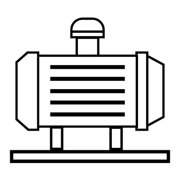 Waterpomp machine pictogram logo vector ontwerpsjabloon