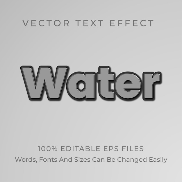 Waterteksteffect