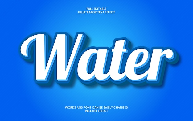 Waterteksteffect