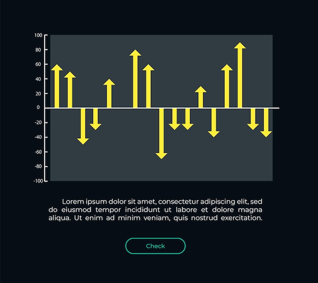 Waterval diagram ui-element sjabloon