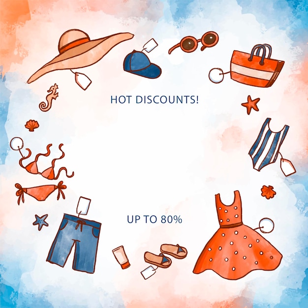 waterverf hallo zomerverkoop