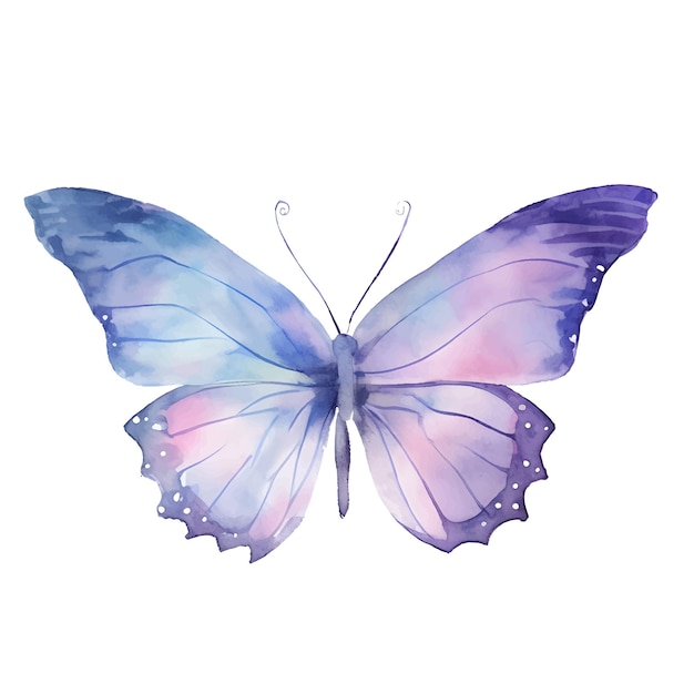 waterverf vlinder illustratie