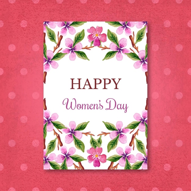 Waterverf women'day cards