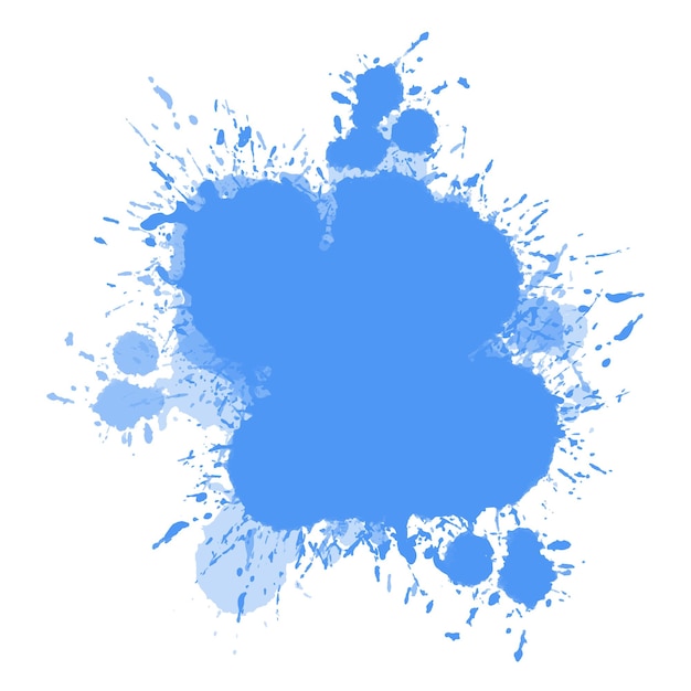 Vector waterverfpenseel splash stain