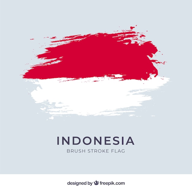 Waterverfvlag van indonesië