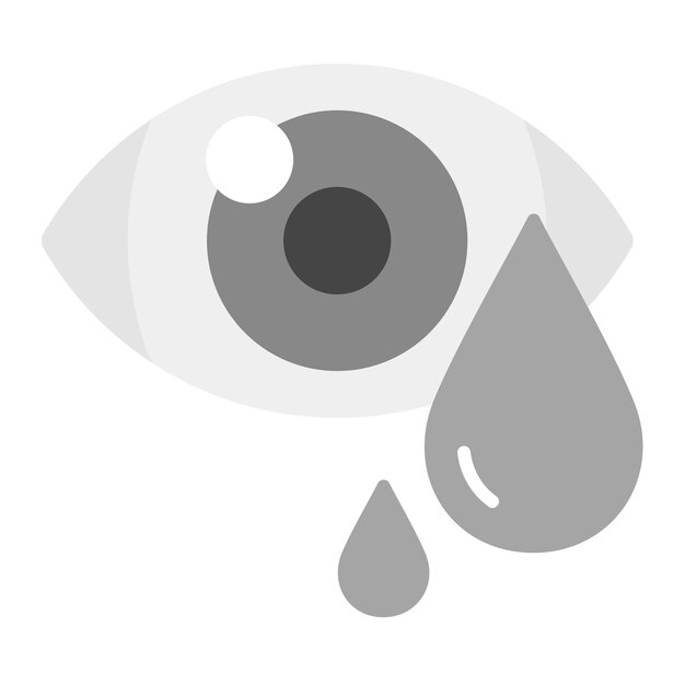 Vector watery eyes icon vector image can be used for optometrist