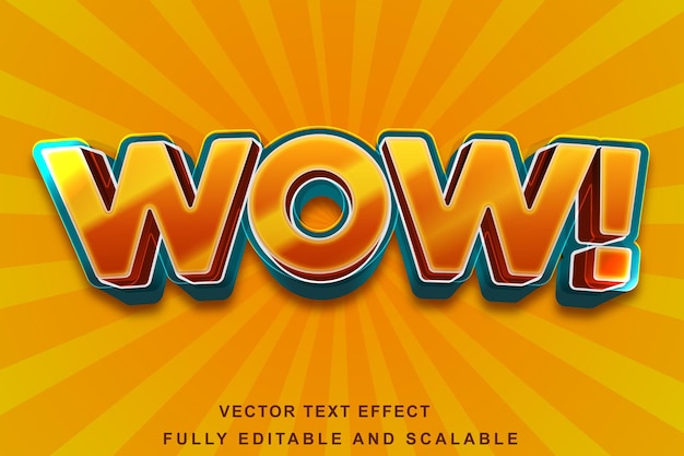 Wauw 3D-teksteffect
