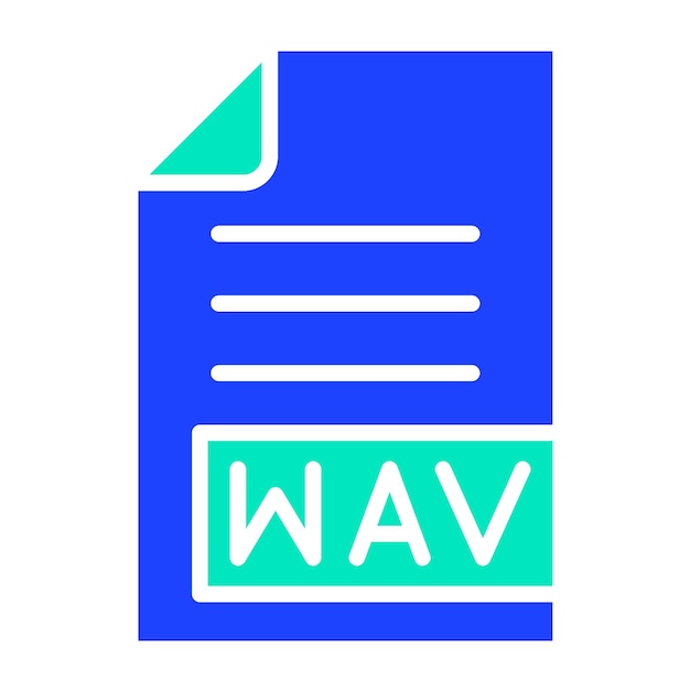 WAV ベクトル アイコン デザイン イラスト
