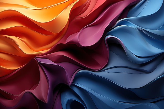 Vector wave abstract colorfull background wallpaper