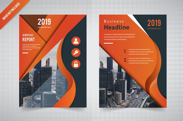 Wave flyer flyer template for annual report