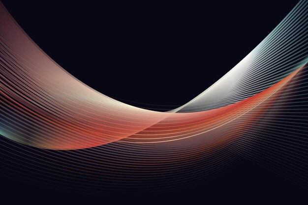 Vector wave abstract line background mordern waves