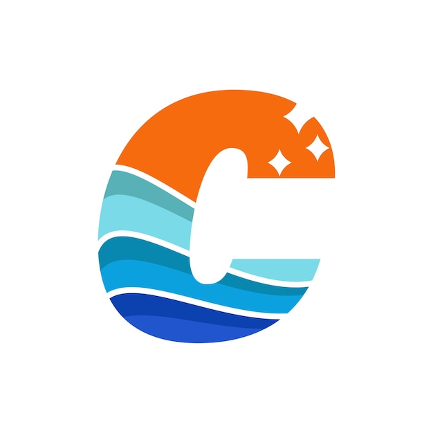 Wave alfabet C-logo