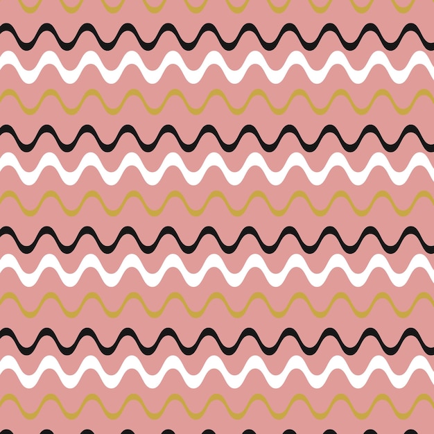Wave brush lines pattern