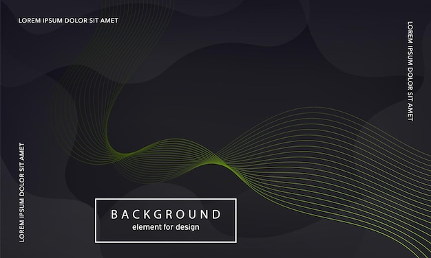 wave element for design poster abstract background colorful curved wavy line smooth stripe
