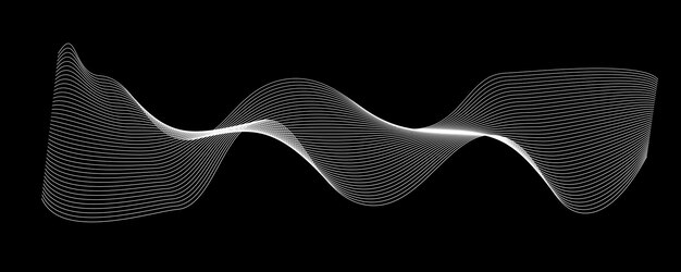 Wave Element design vector image for graphic design decoration or backdrop design