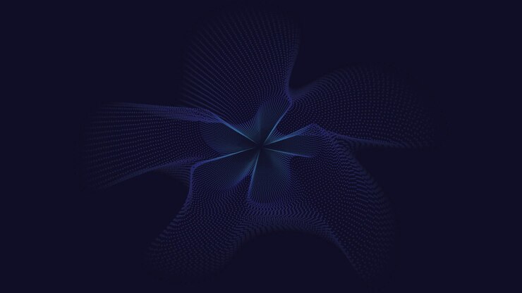 Vector wave flower gradient background