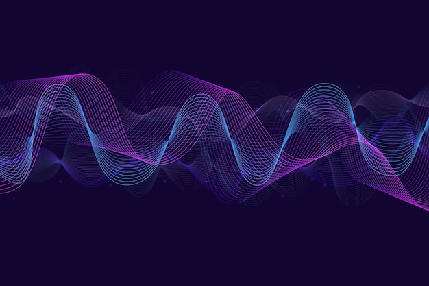 wave flowing background. wavy abstract banner. vector illustration.