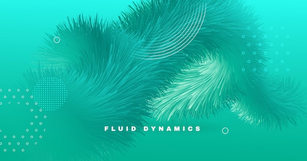 波動流体抽象的な背景と抽象的な液体の形