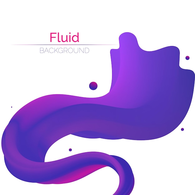 Vector wave and fluid background