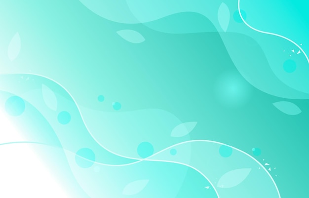 Wave fluid liquid mint green turquoise abstract background