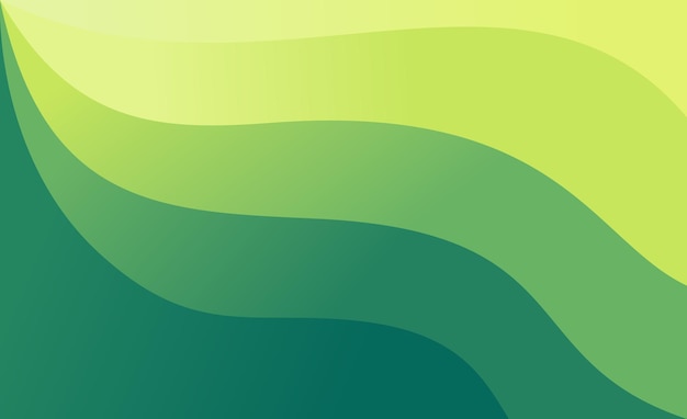 Wave green gradient modern background design abstract