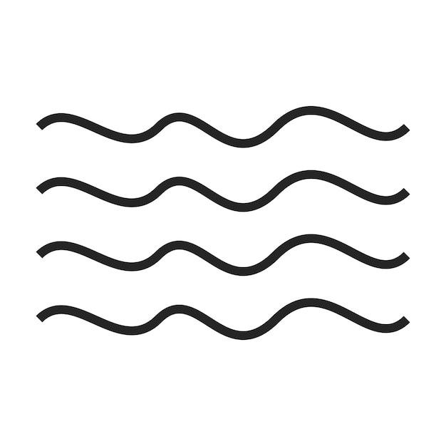wave icon simple vector wave symbol