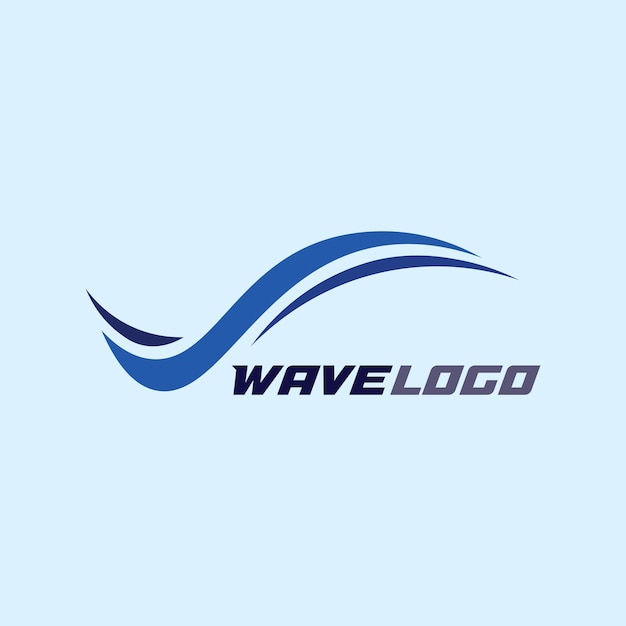 Wave icon and water drop vector illustration design logo business