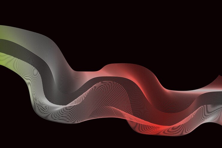 Vector wave line abstract