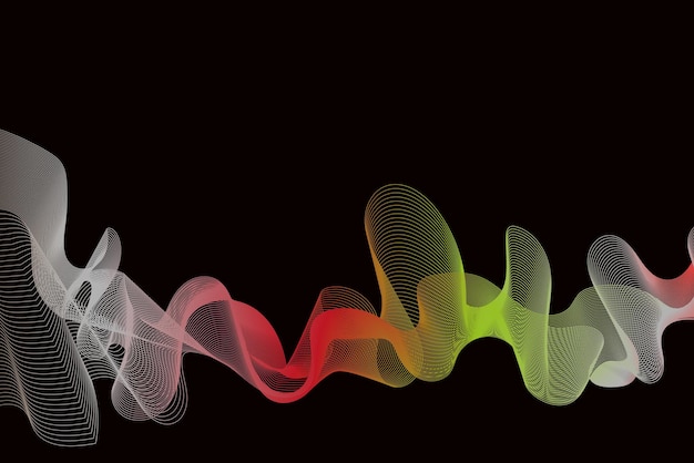 Vector wave line abstract